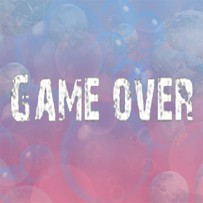 game over ,press restart to continue