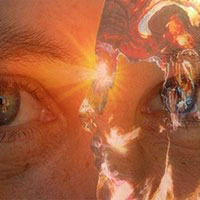 העין השלישית , אש בעיניים